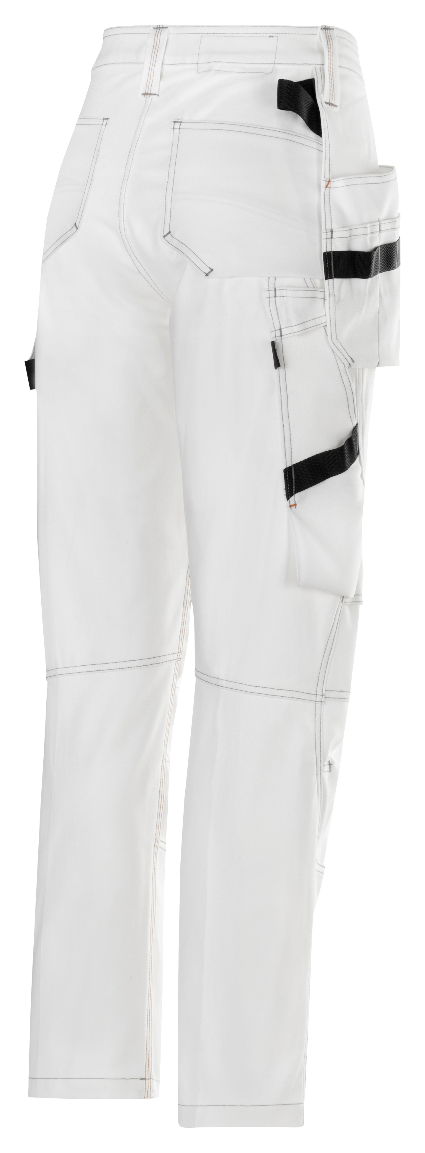 Naisten maalarinhousut riipputaskuilla Snickers 3775-0909 valkoinen