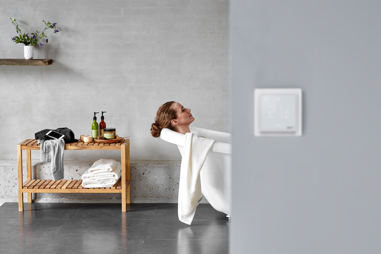 Termostaatti Danfoss ECtemp Smart luonnonvalkoinen