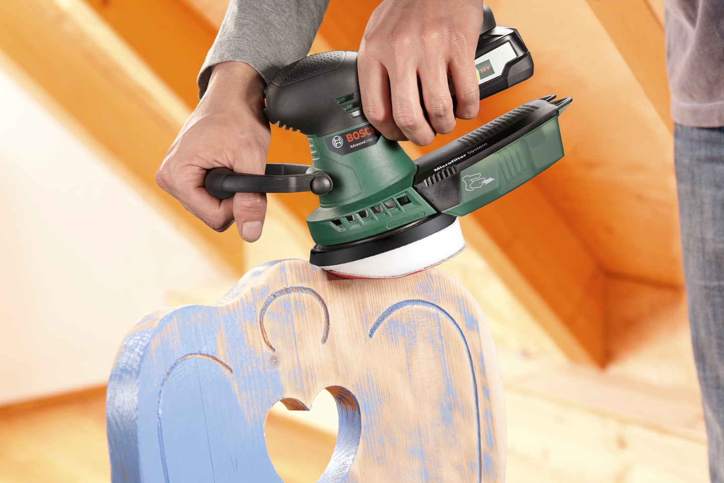 Epäkeskohiomakone Bosch Advanced Orbit 18 Solo