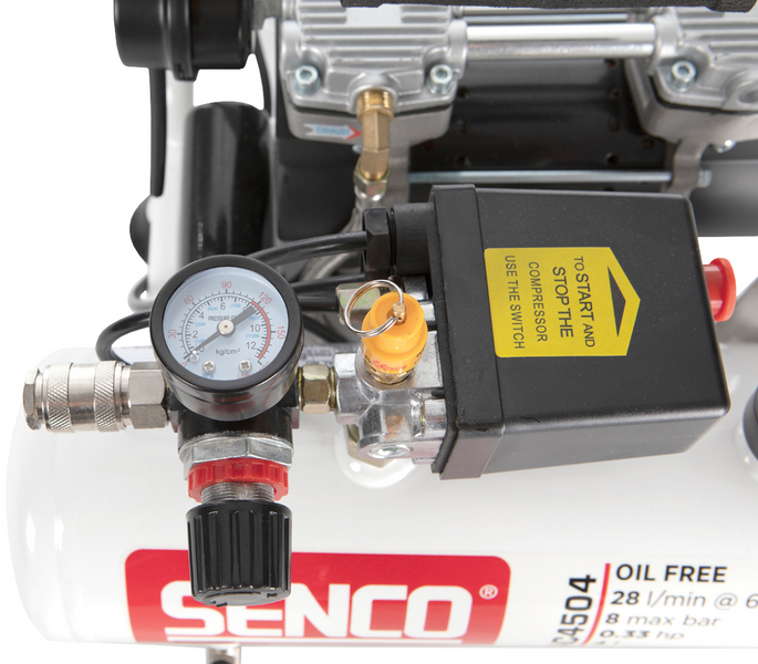 KOMPRESSOR SENCO AC4504 LOW NOISE OLJEFRI 8 BAR