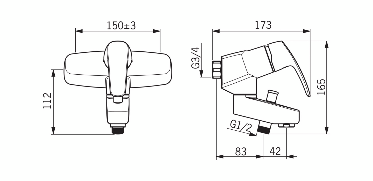 Amme-/suihkuhana Oras 1072 Safira