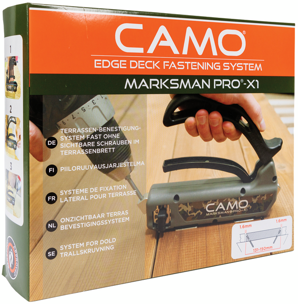 Ruuvausohjain Camo 133-148mm laudoille 1,6mm väli