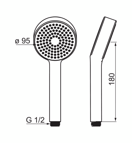 Käsisuihku Oras Apollo 254020 95mm kromi