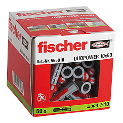 Nailontulppa Fischer Duopower 10x50 50kpl