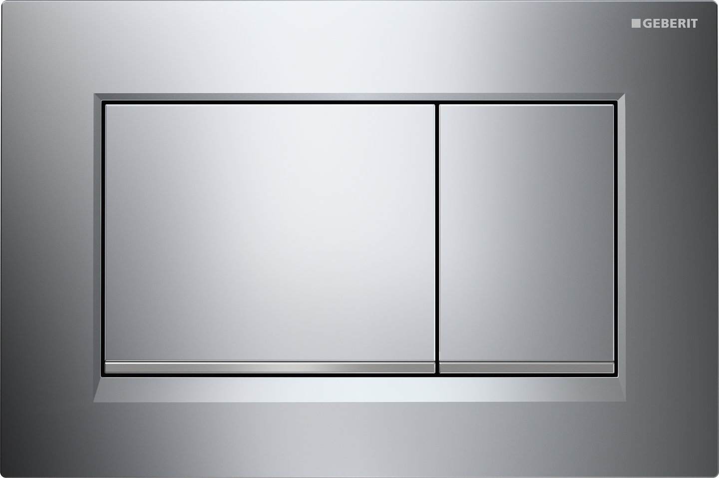 Huuhtelupainike Geberit Sigma30 kiiltävä kromi korkea