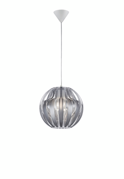 Riippuvalaisin Trio Pumpkin E27 1-os 30cm hopea