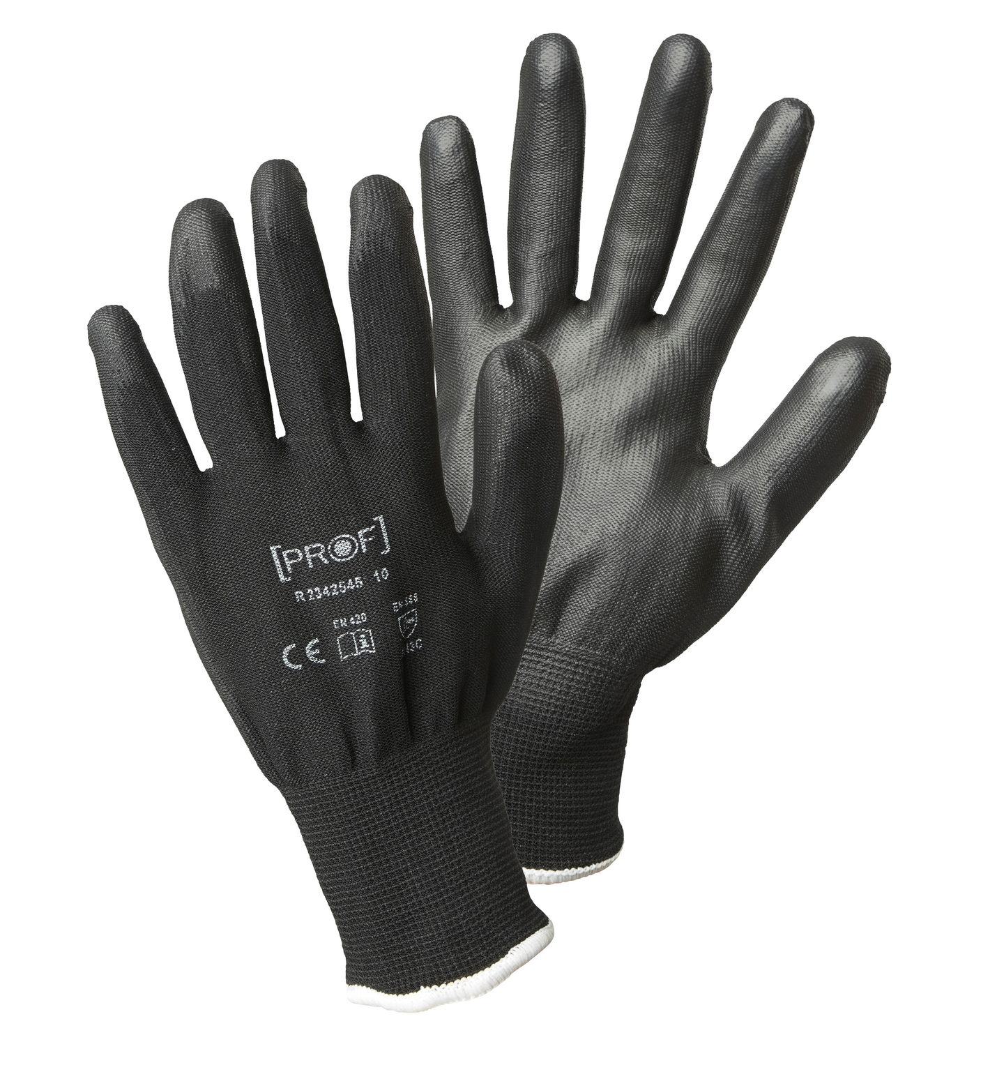 Käsineet PROF Vertigo PU-pinnoitettu viiltosuojaluokka C musta