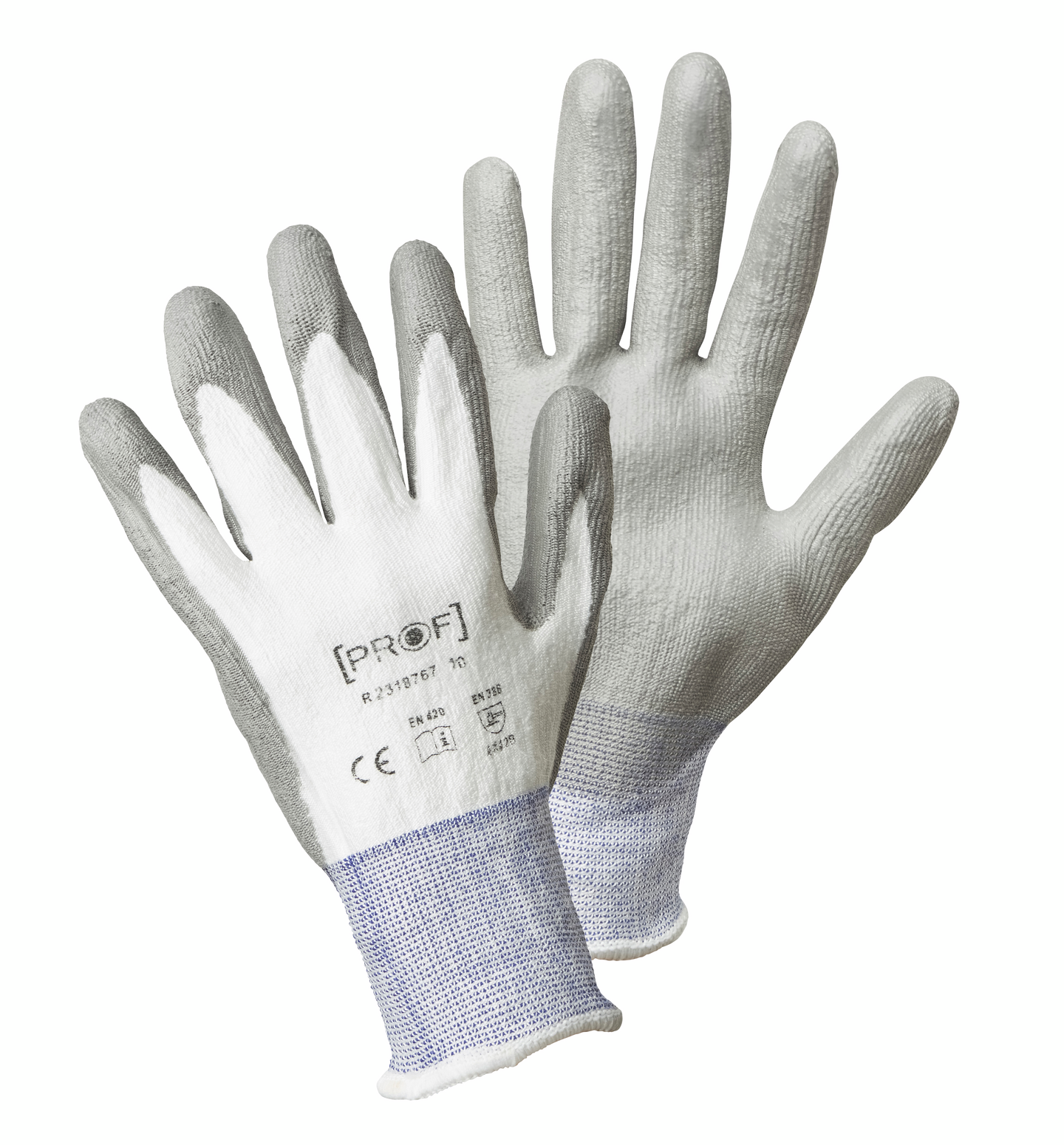 Käsineet PROF Vertigo PU-pinnoitettu viiltosuojaluokka B harmaa