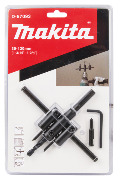 Reikäleikkuri Makita säädettävä 30-120mm