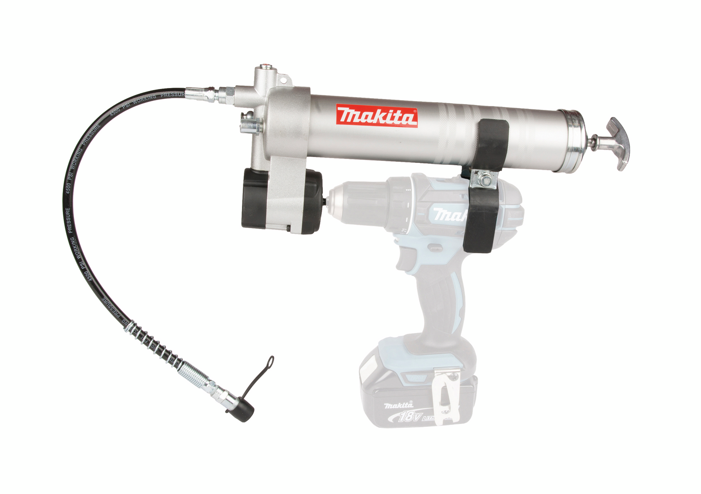 Rasvapuristinlisälaite Makita akkuporakoneeseen