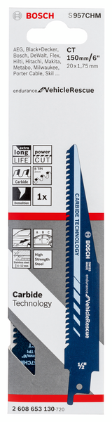 Puukkosahanterä Bosch S 957CHM Endurance for Vehicle Rescue