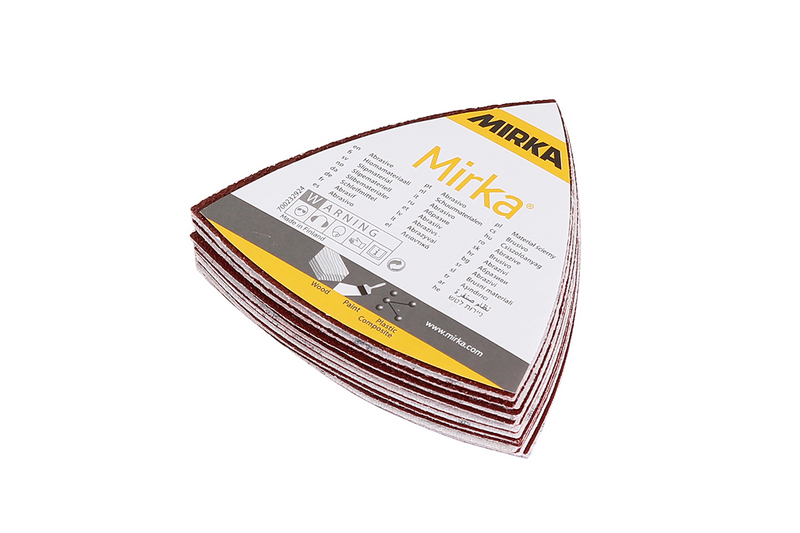 Hiomakolmio Mirka punainen 93x93x93mm tarra 6R 80 20kpl