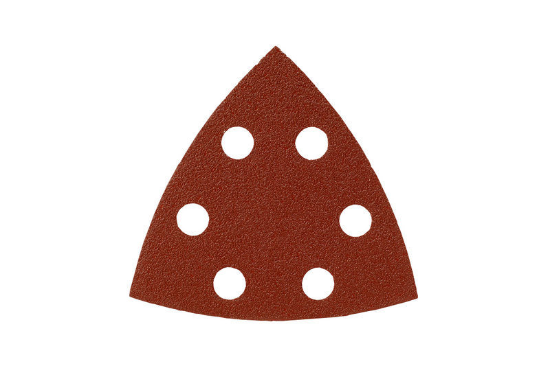 Hiomakolmio Mirka punainen 93x93x93 tarra 6R 80 5kpl