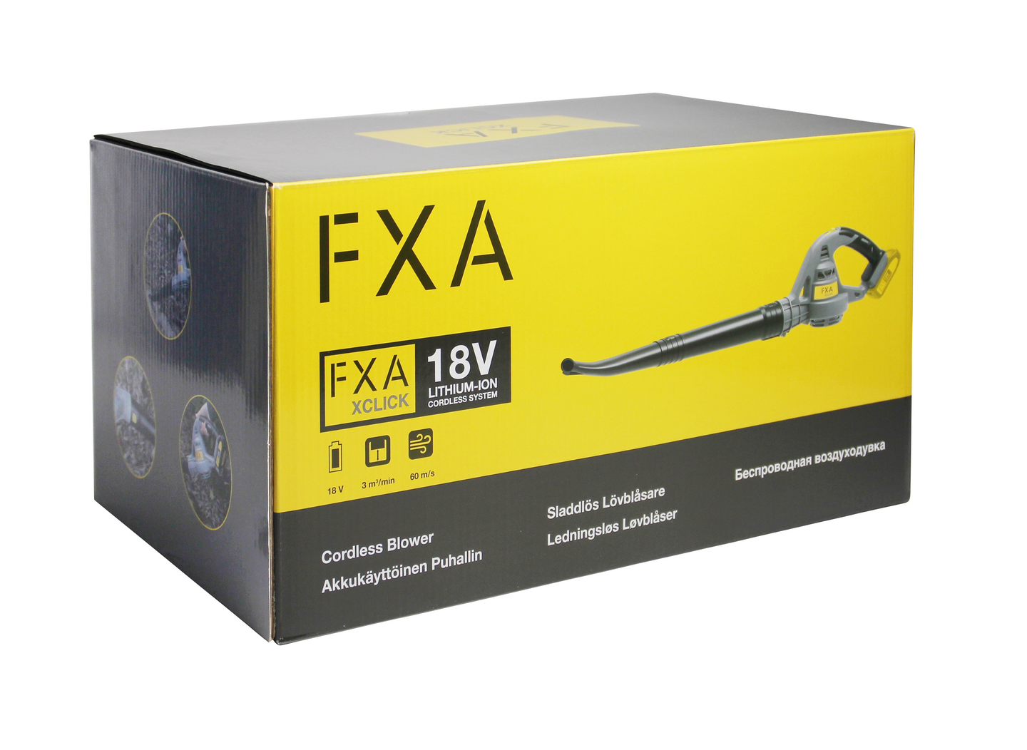 Akkupuhallin FXA 18V XCLICK runko