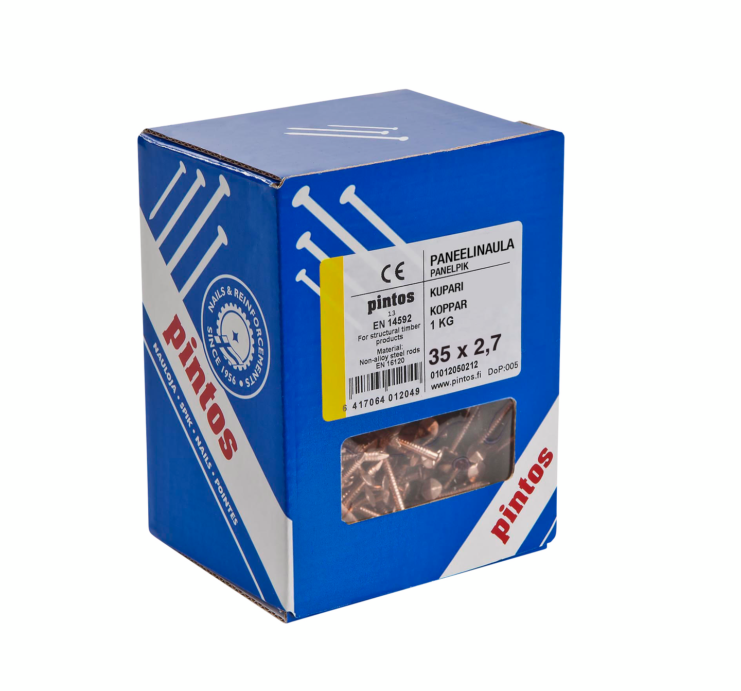 Paneelinaula Pintos 60x2,7 kupari 1kg