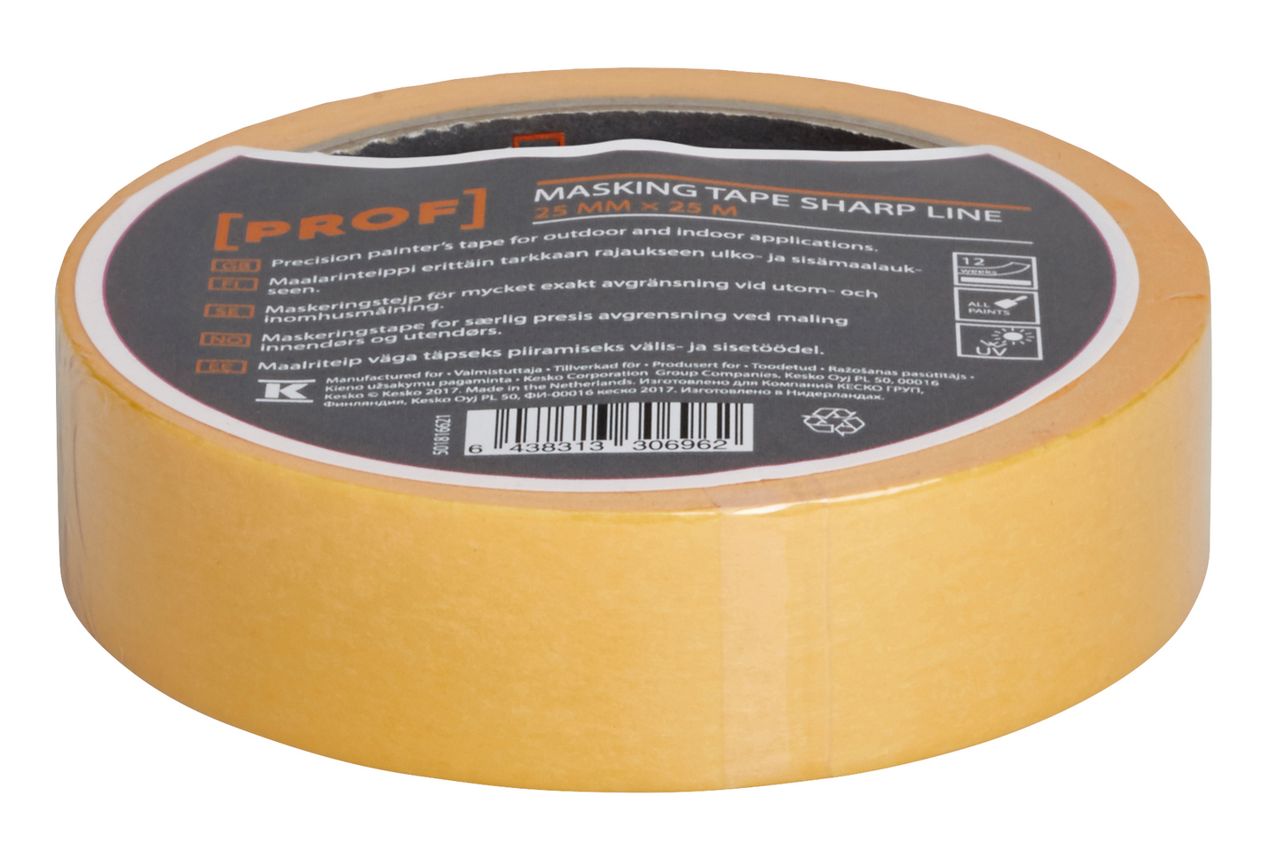 MASKERINGSTEJP PROF 25MMX25M PRECISION