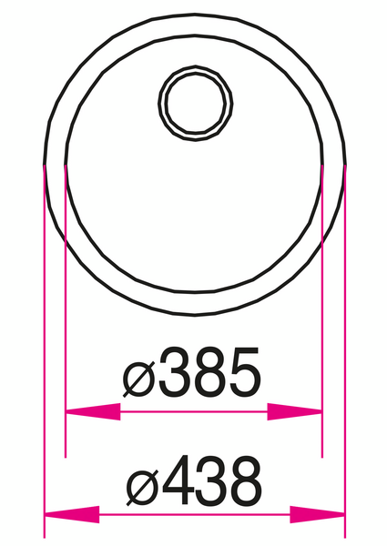 Keittiöallas Cello CS-38 rst pyöreä