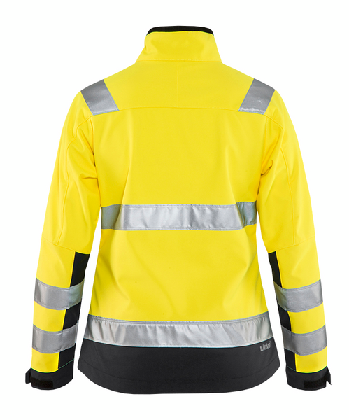 Softshell-takki Blåkläder naisten 490225173399 keltainen-musta