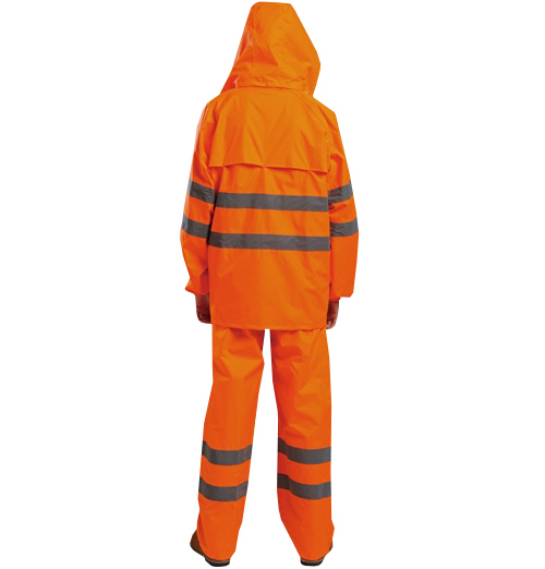 Sadeasu takki + housut Hi-Vis oranssi