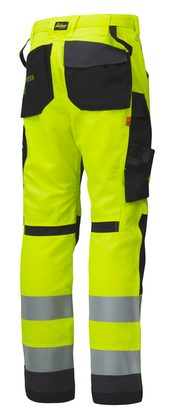 Työhousut Snickers 6331-6658 huomiokeltainen-teräksenharmaa