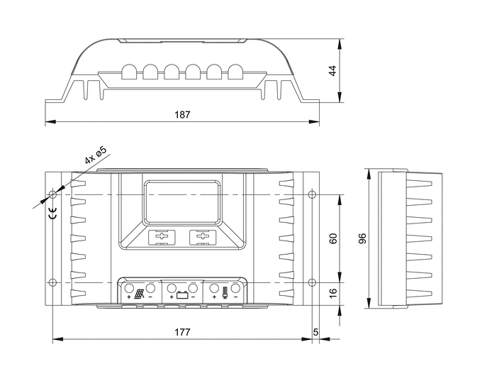 Lataussäädin Steca PR3030 12/24V 30A LCD