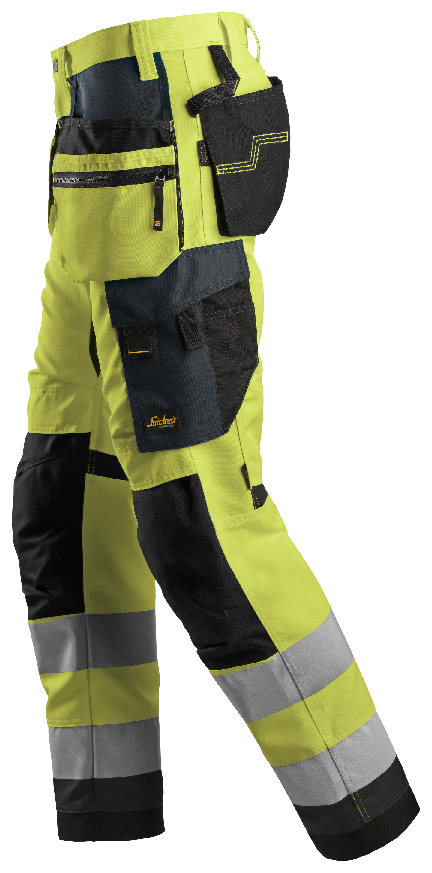 ARBETSBYXA SNICKERS WORKWEAR VARSEL AW HF KL2 46, VARSELGUL