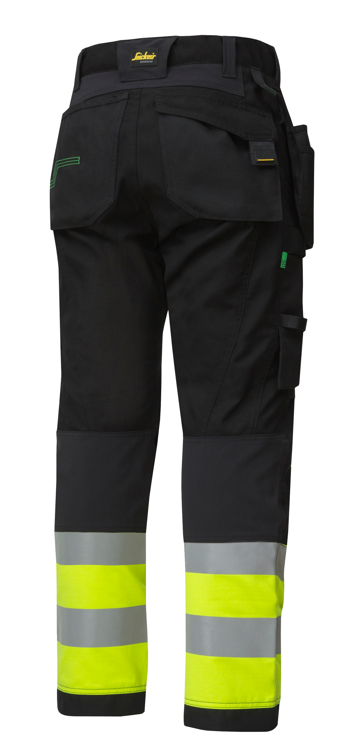 Housut Snickers 6931-0466 musta-huomiokeltainen