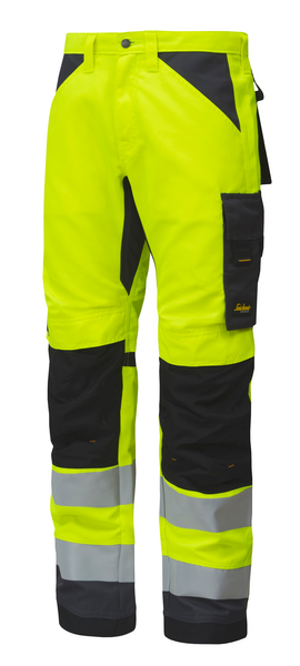 Työhousut Snickers 6331-6658 huomiokeltainen-teräksenharmaa