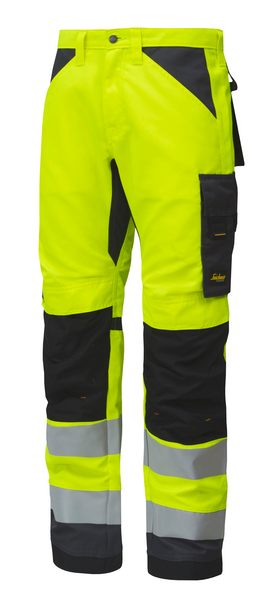 Työhousut Snickers 6331-6658 huomiokeltainen-teräksenharmaa