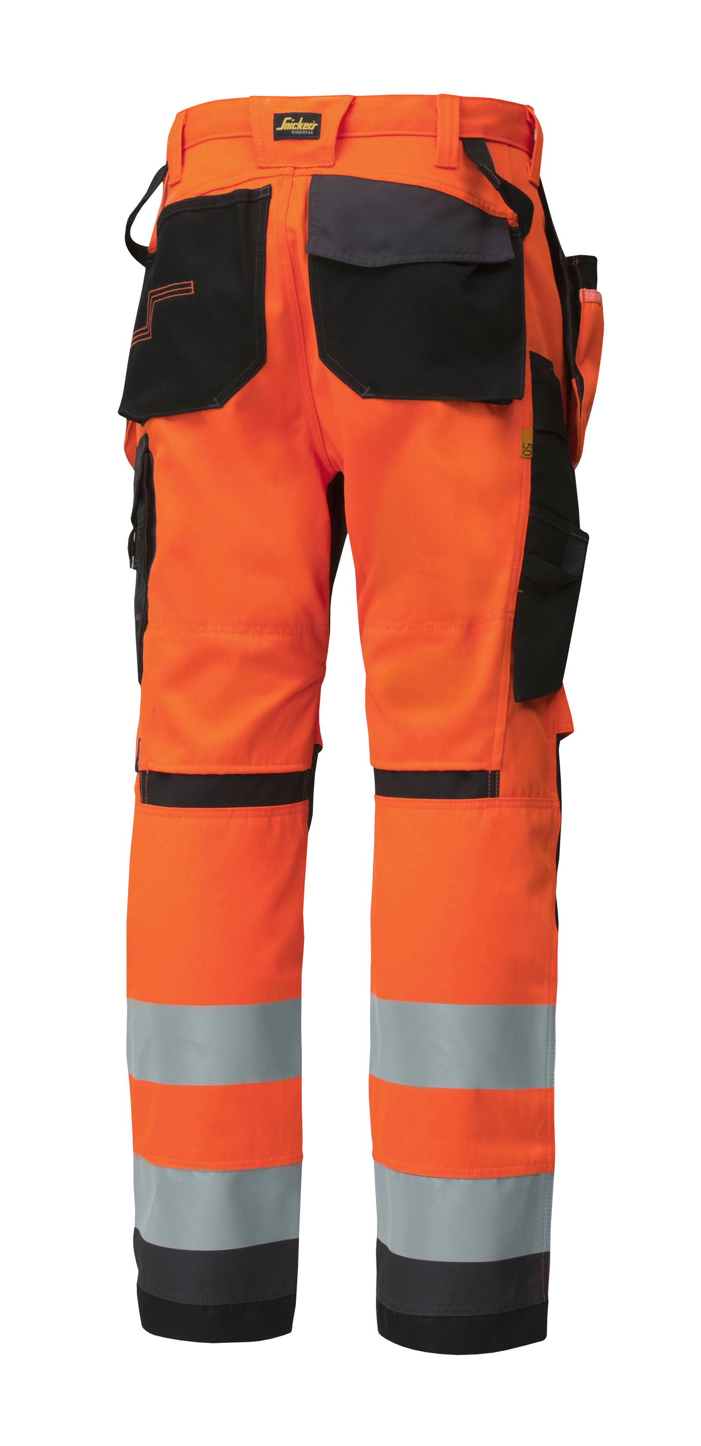 Työhousut Snickers 6230-5558 huomio-oranssi-teräksenharmaa