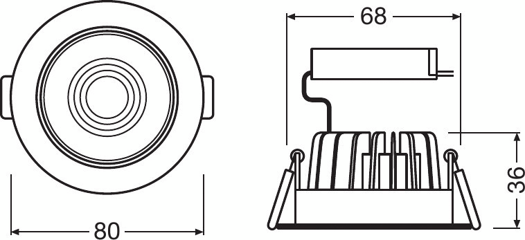 Kohdevalaisin Osram Spot led 4,5W 830