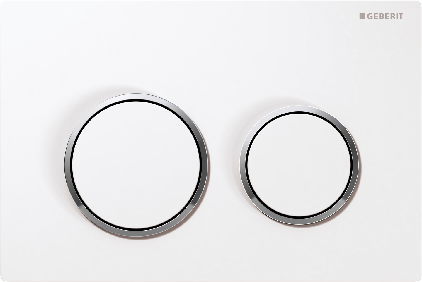 Huuhtelupainike Geberit Omega20 valkoinen/kromi matala