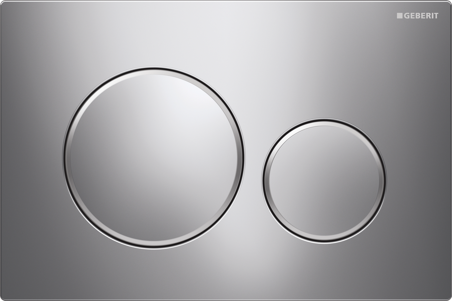 Huuhtelupainike Geberit Sigma20 kromi/mattakromi korkea