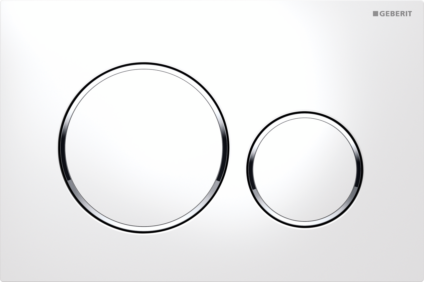 Huuhtelupainike Geberit Sigma20 valkoinen/kromi korkea