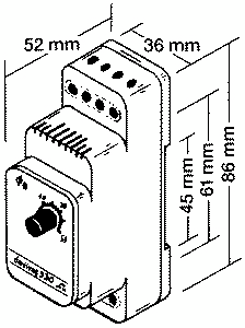Lattiatermostaatti Devireg 330 +5-+45 16A Dinlat