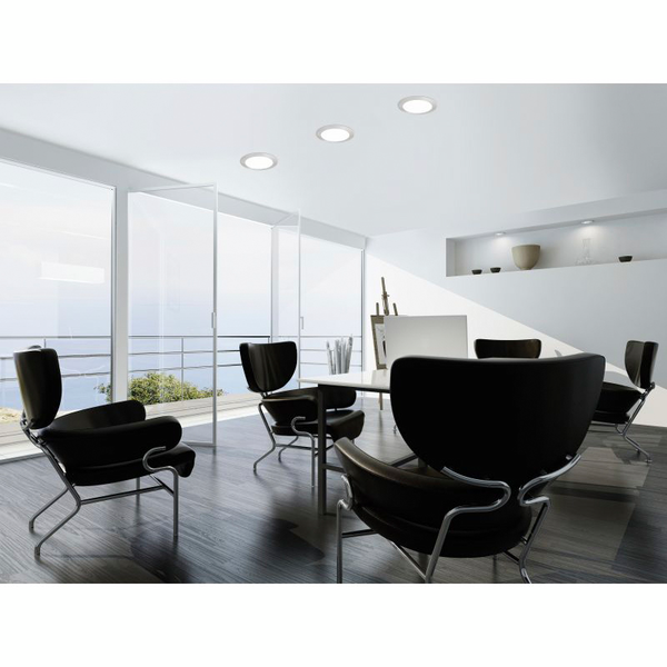 Led-uppospotti Eglo Connect Fueva-c 170mm 10,5W harjattu teräs