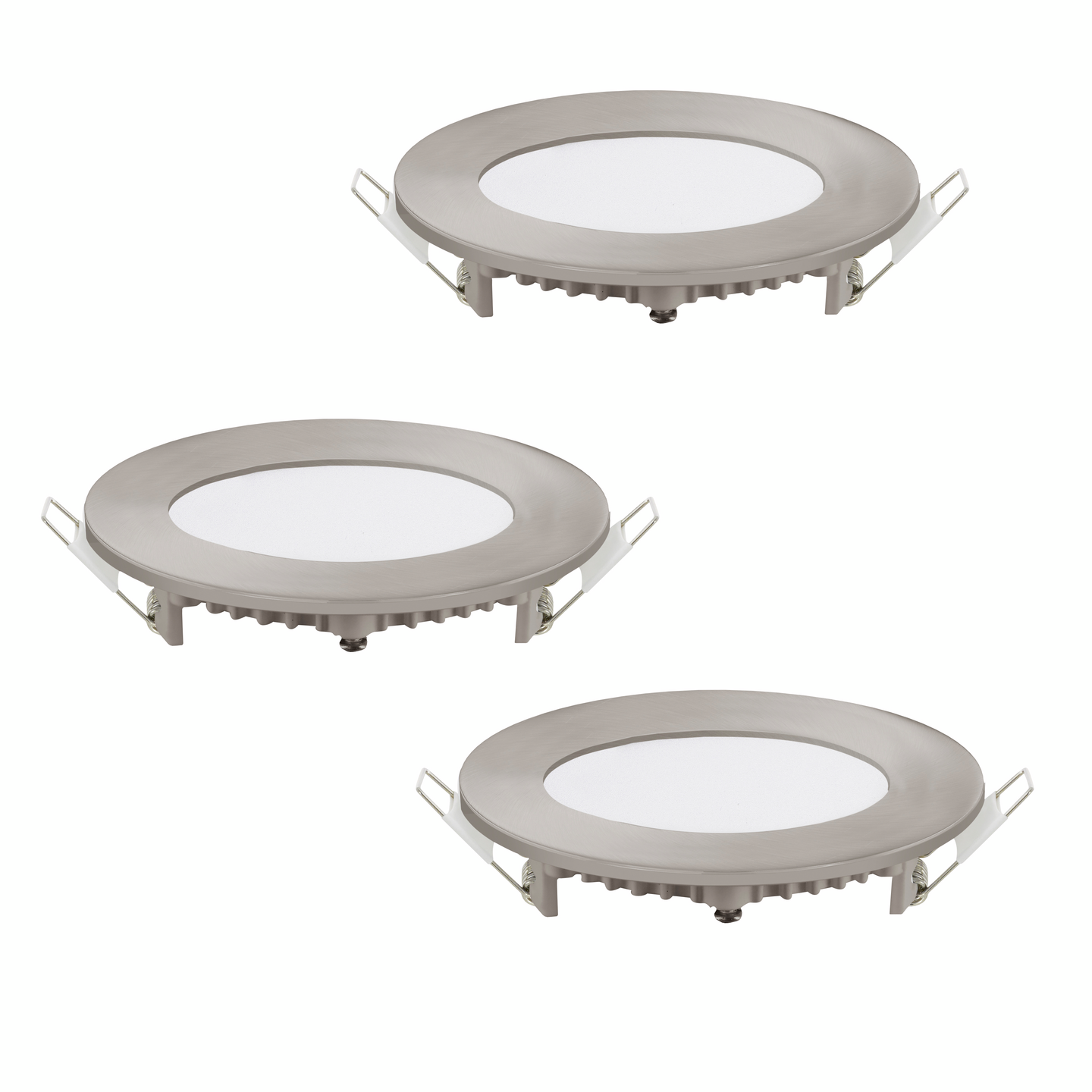 Led-uppospotti Eglo Connect Fueva-c 85 3x3W harjattu teräs