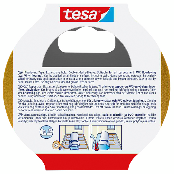 Mattoteippi Tesa 5682 50mmx10m pysyvä