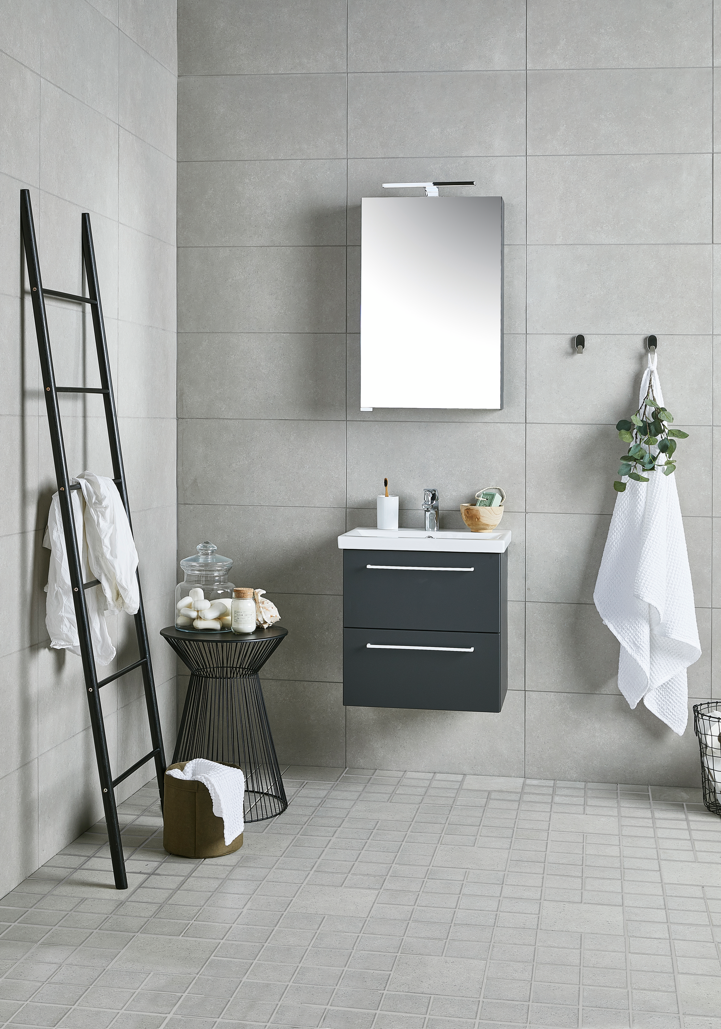 Lattialaatta Cello Belgium Stone 9,7x9,7 vaaleanharmaa 1,44m²