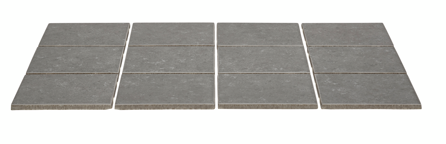 Lattialaatta Cello Belgium Stone 9,7x9,7 harmaa 1,44 m²