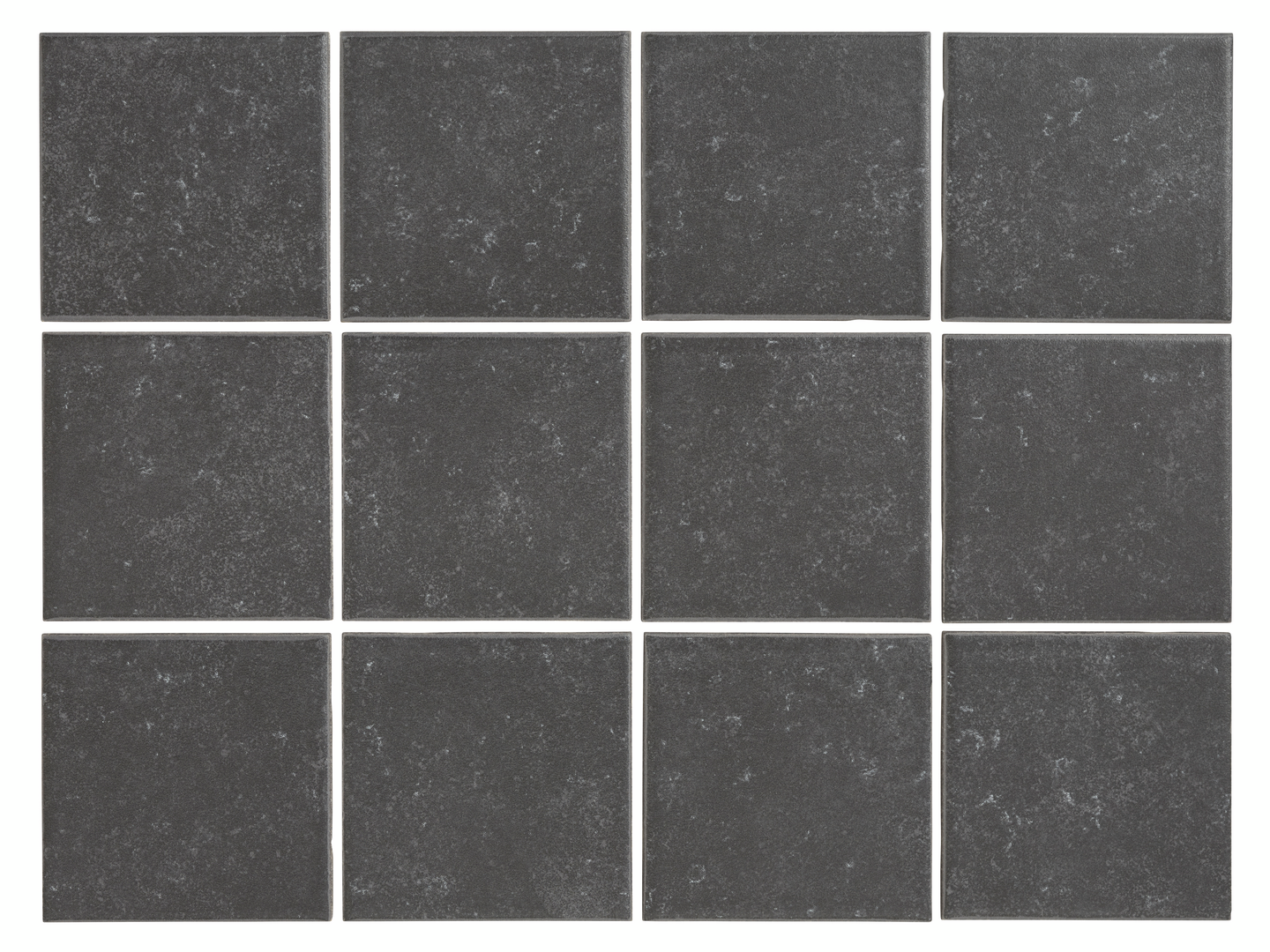 Lattialaatta Cello Belgium Stone 9,7x9,7 musta 1,44 m²