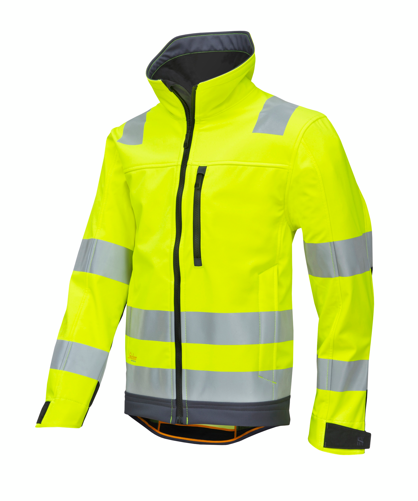 Huomiotakki Snickers AllroundWork Softshell 1230 keltainen-harmaa