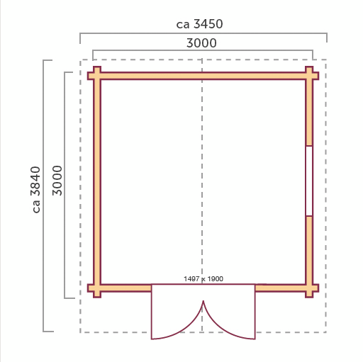 Mökki Luoman Lillevilla Roine 9m²