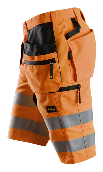 Shortsit Snickers LiteWork+ 6131-5504 huomio-oranssi-musta lk 1