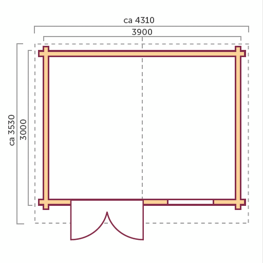 Mökki Lillevilla Liekune 11,7m²