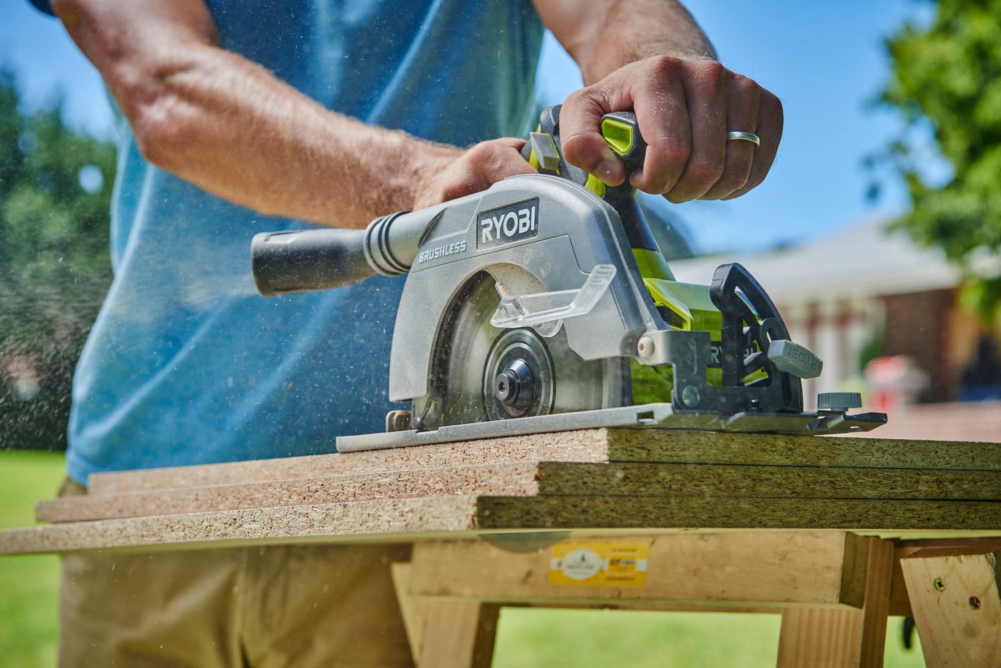 Akkupyörösaha Ryobi R18CS7-0 18V ONE+ 60mm 184mm hiiliharjaton