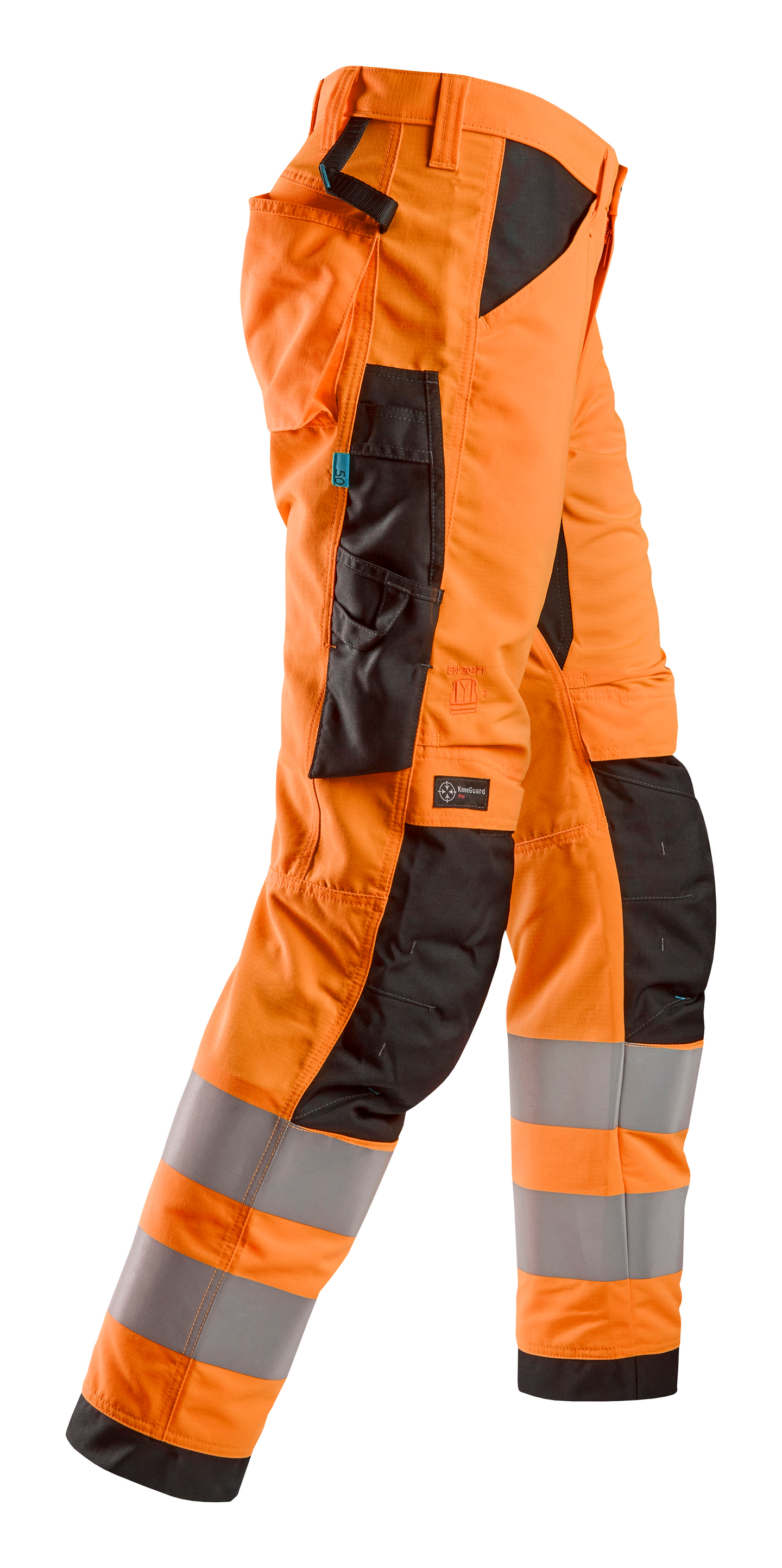 Housut Snickers 6332-5504 huomio-oranssi-musta