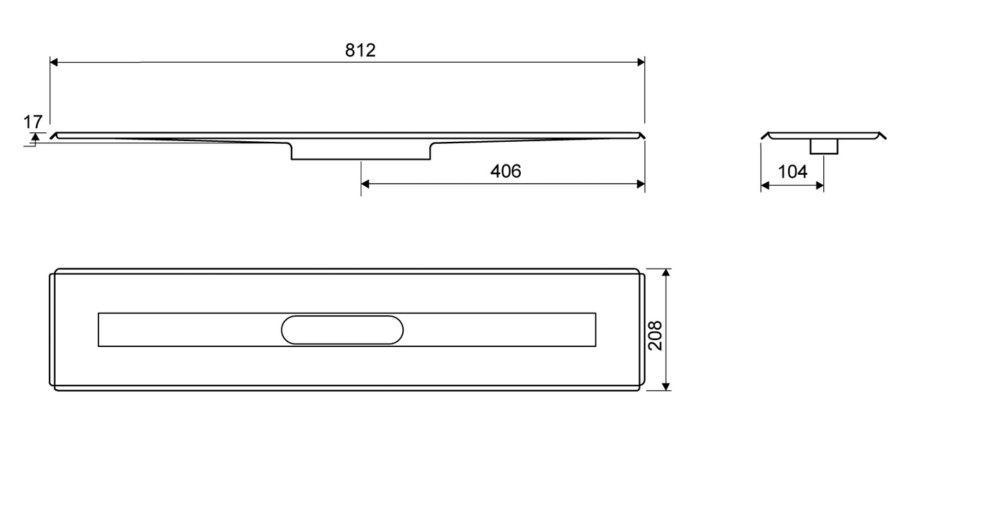 Lattiakaivokaluste Unidrain 3004 keskelle lattiaa