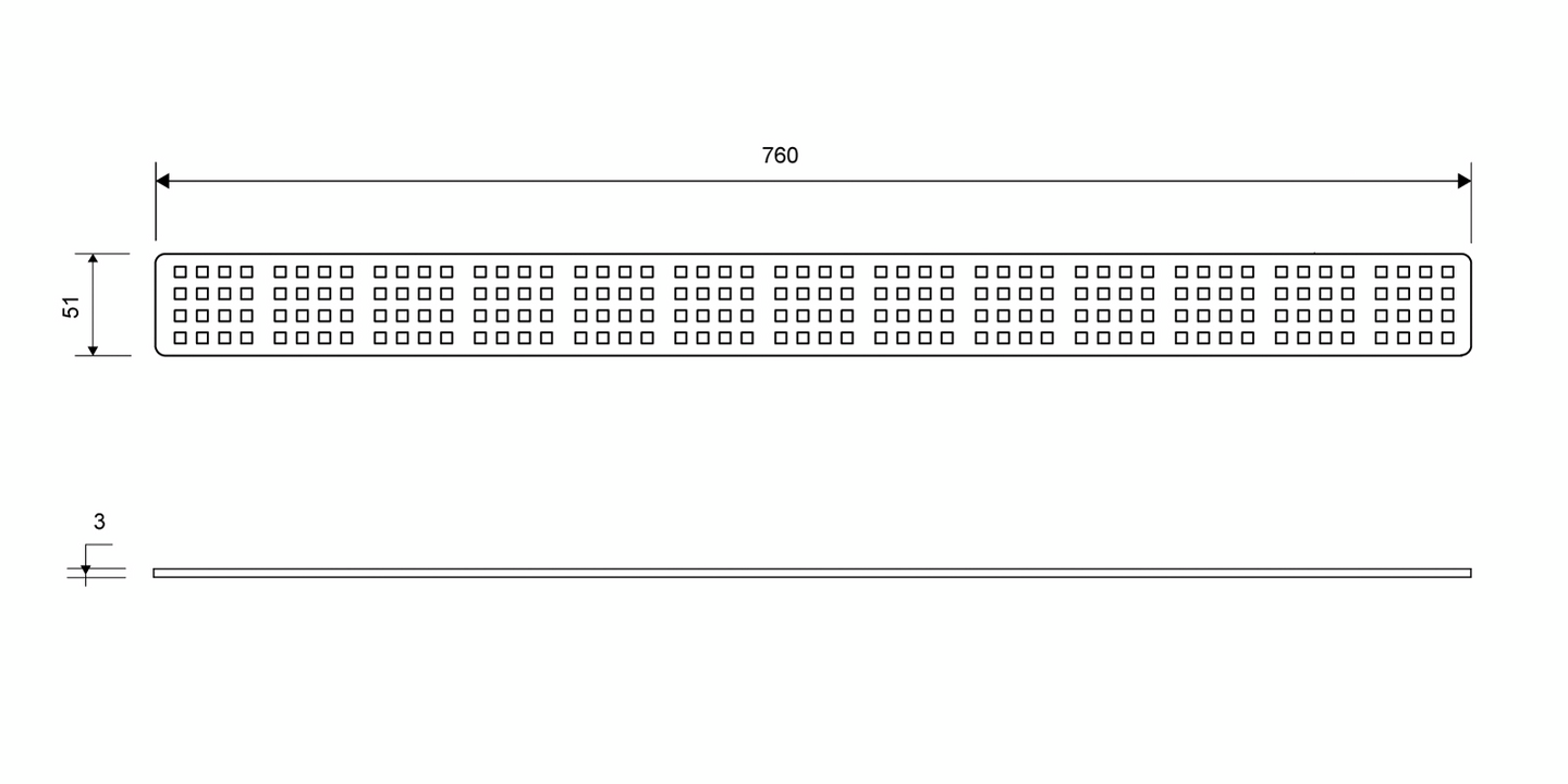 Ritilä Unidrain Square 1604