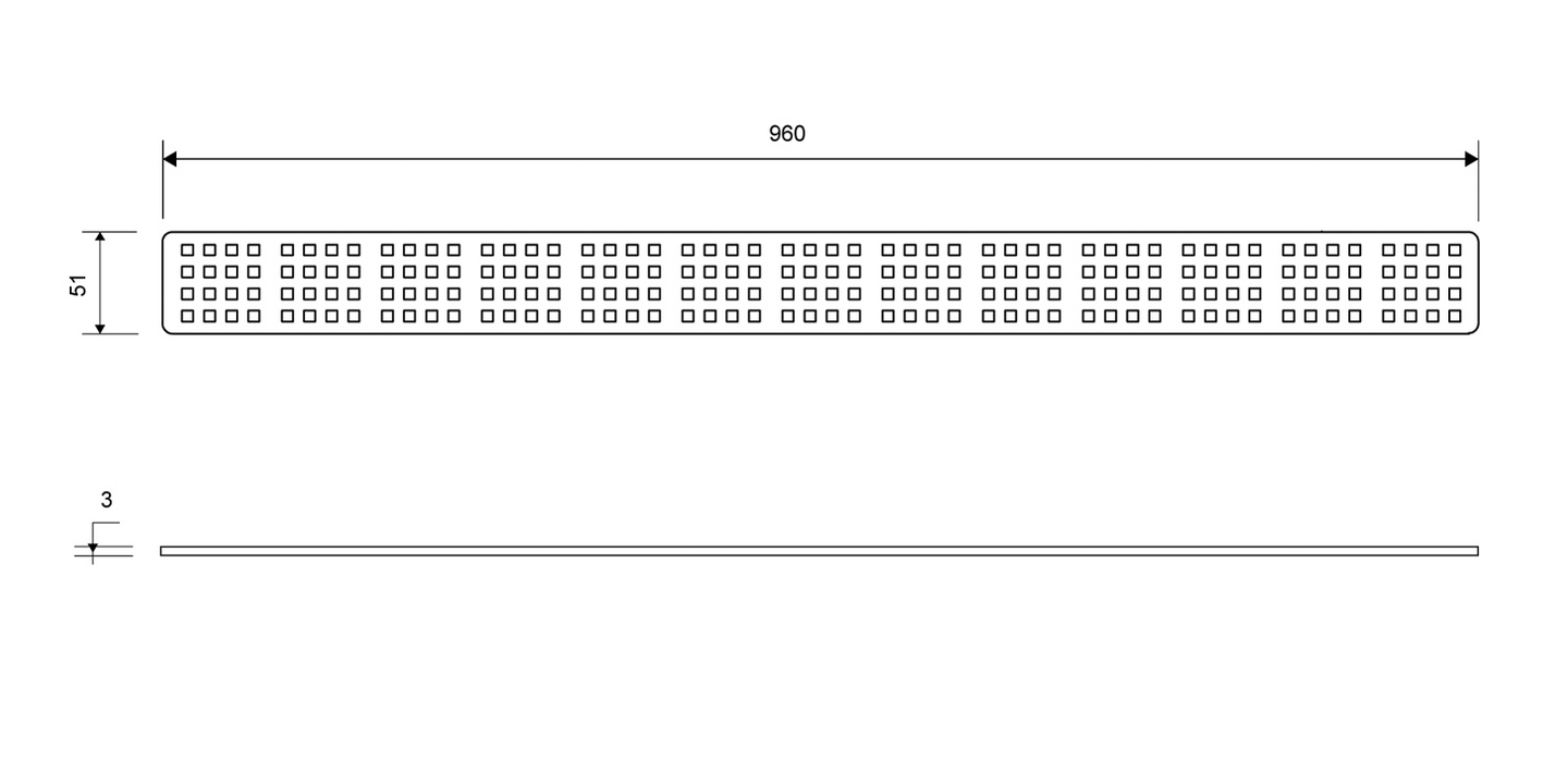 Ritilä Unidrain Square 1604